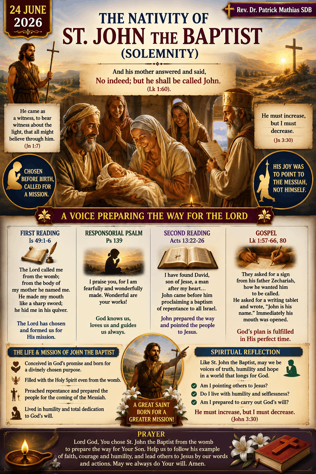 The Nativity of St. John the Baptist (Solemnity)