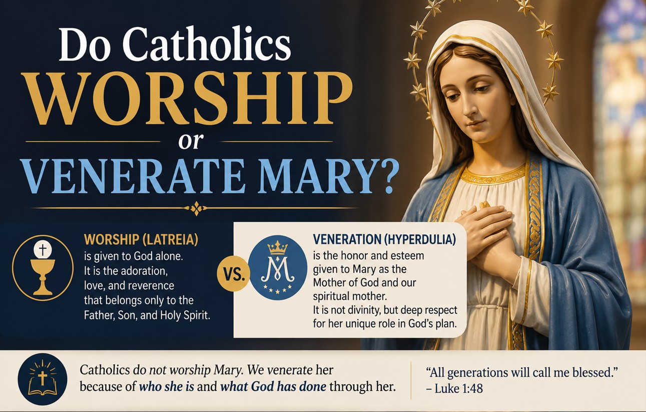 Do Catholics Worship or Venerate Mary? The Truth Behind One of Christianity’s Biggest Misunderstandings