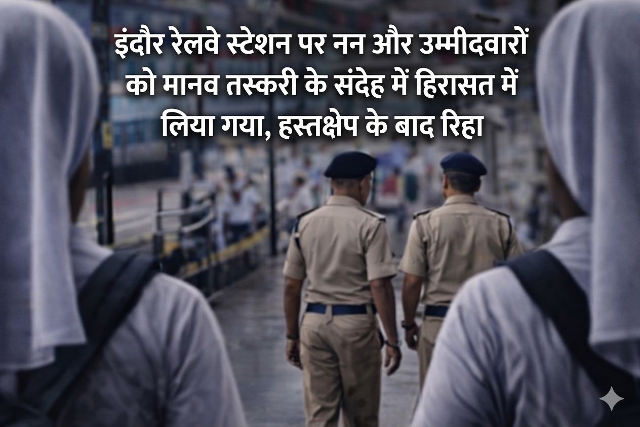 इंदौर रेलवे स्टेशन पर मानव तस्करी के संदेह में नन और उम्मीदवारों को हिरासत में लिया गया, हस्तक्षेप के बाद रिहा