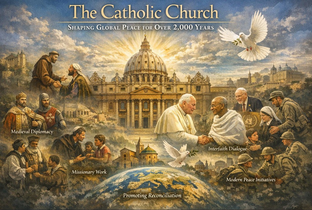A Mission Rooted in Faith, Carried Through Centuries” — The Catholic Church’s 2,000-Year Journey as a Global Voice for Peace