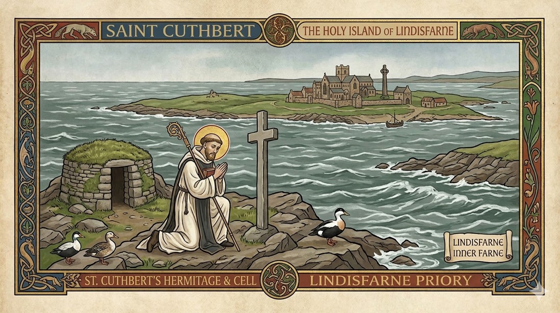 The Forgotten Saint Who Walked with the Sea: How St. Cuthbert Still Whispers to Modern Souls
