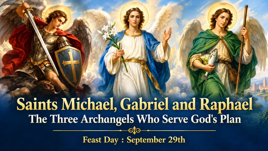 Saints Michael, Gabriel and Raphael: The Three Archangels Who Serve God's Plan