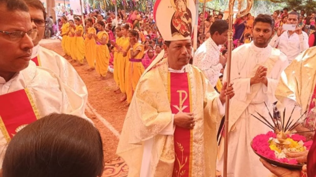 Thousands Gather for Feast of Our Lady of Lourdes at Dantoling in Odisha in a Powerful Display of Faith